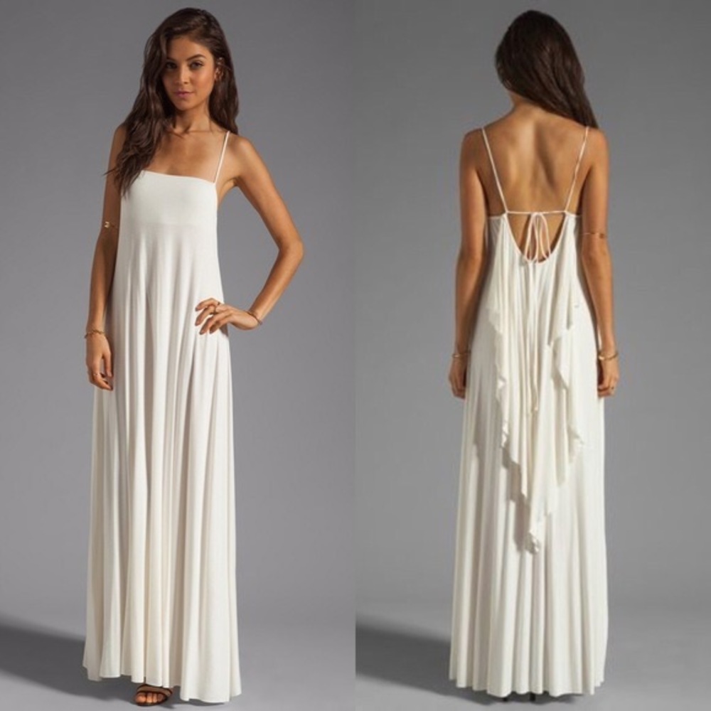 Rachel Pally Lyle Ruffle back maxi dress